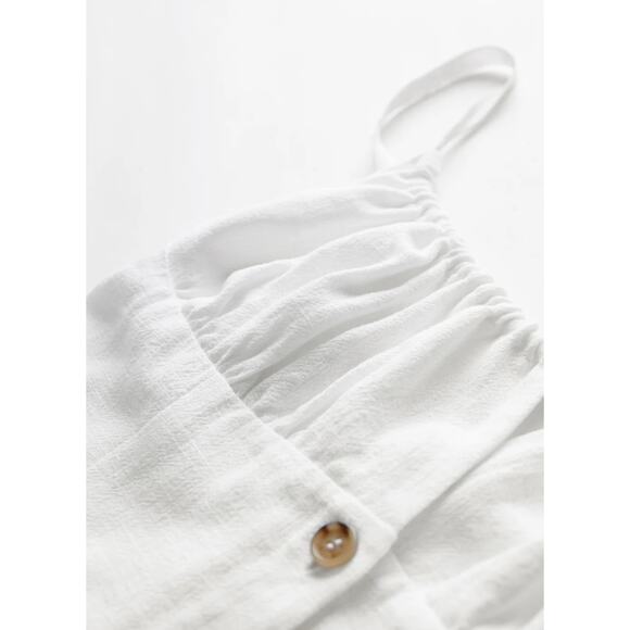 Darling Linen Plain Mini Dress - Picture 2 of 5